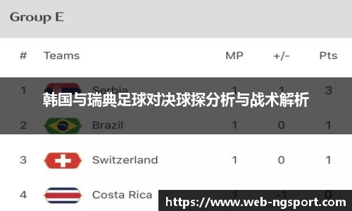 韩国与瑞典足球对决球探分析与战术解析